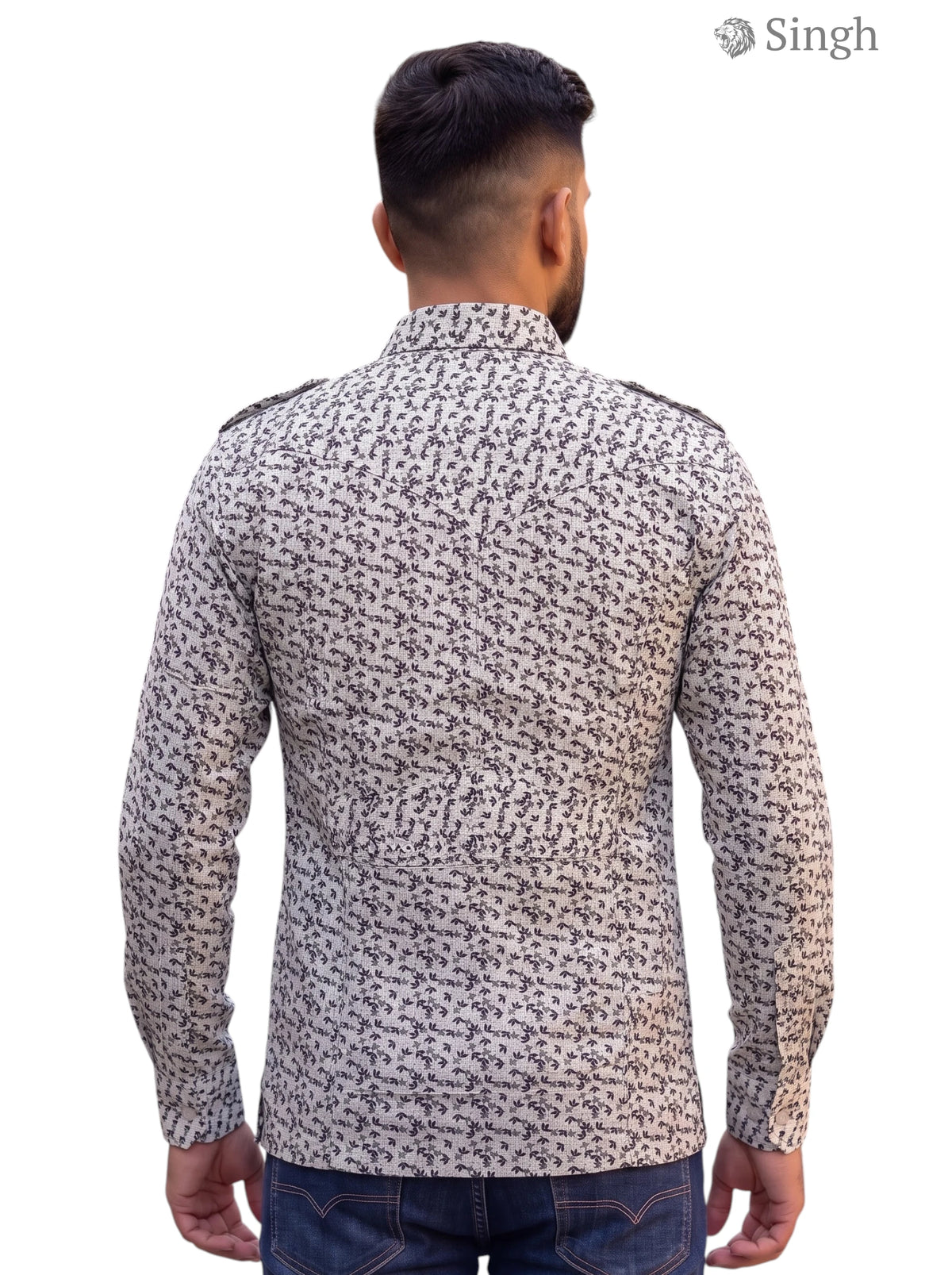 Singh Hunting Shirts-1308-308: Regal Luxury Attire