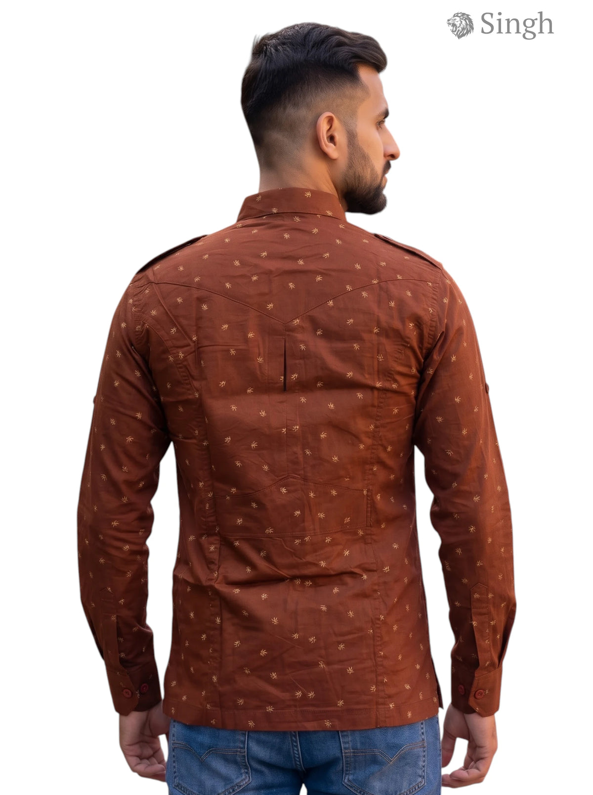 Singh Hunting Shirts-1308-207 - Royal Elegance for Men