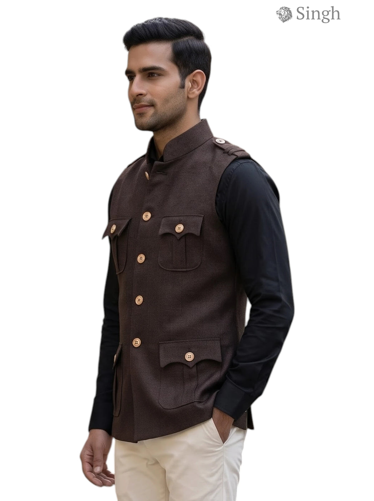 Singh Men's Koti - Premium Hunting Jacket (Men's)-1601-1