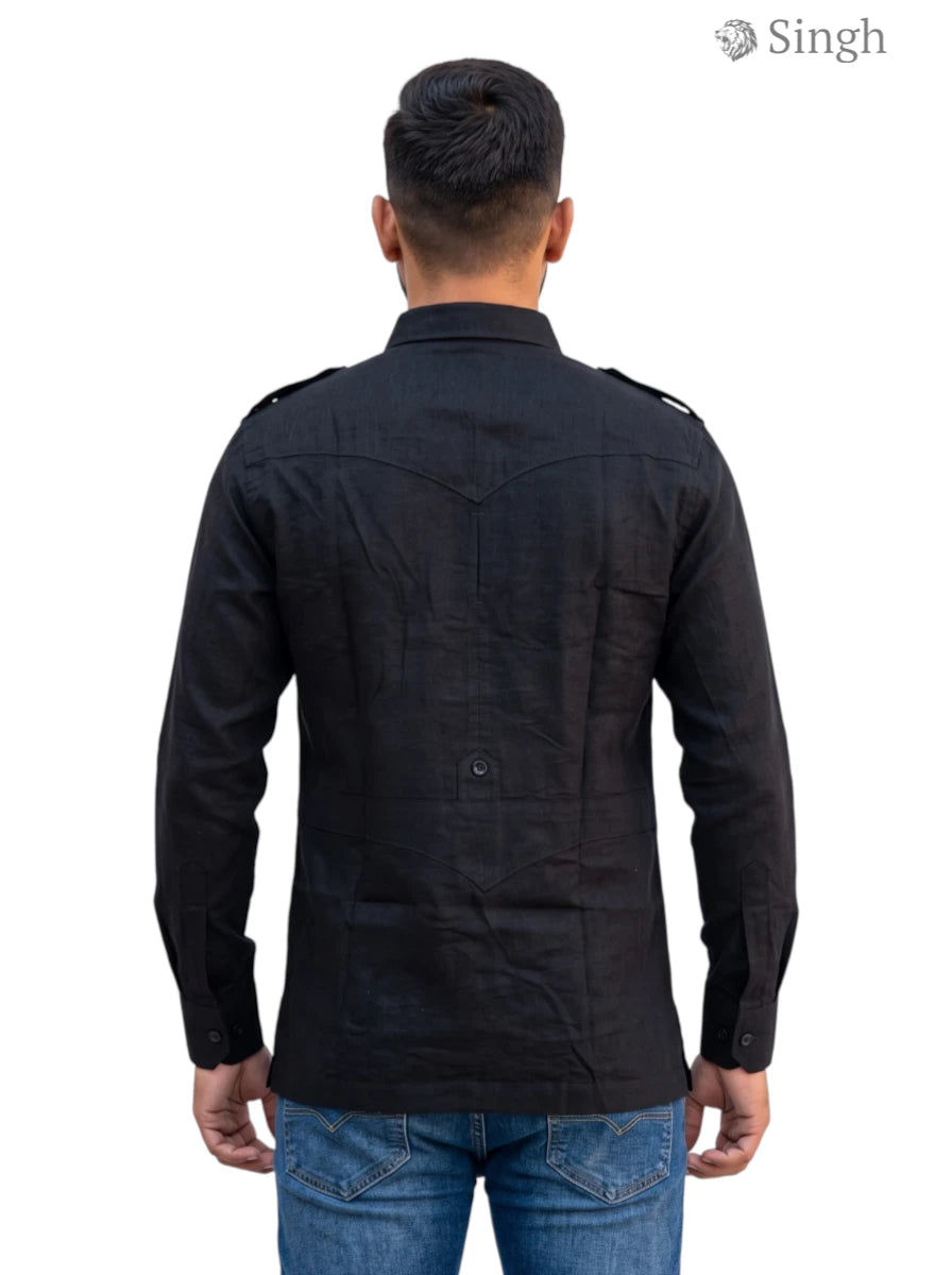 Singh Linen JIO 2P-MN-3 Premium Hunting Shirt