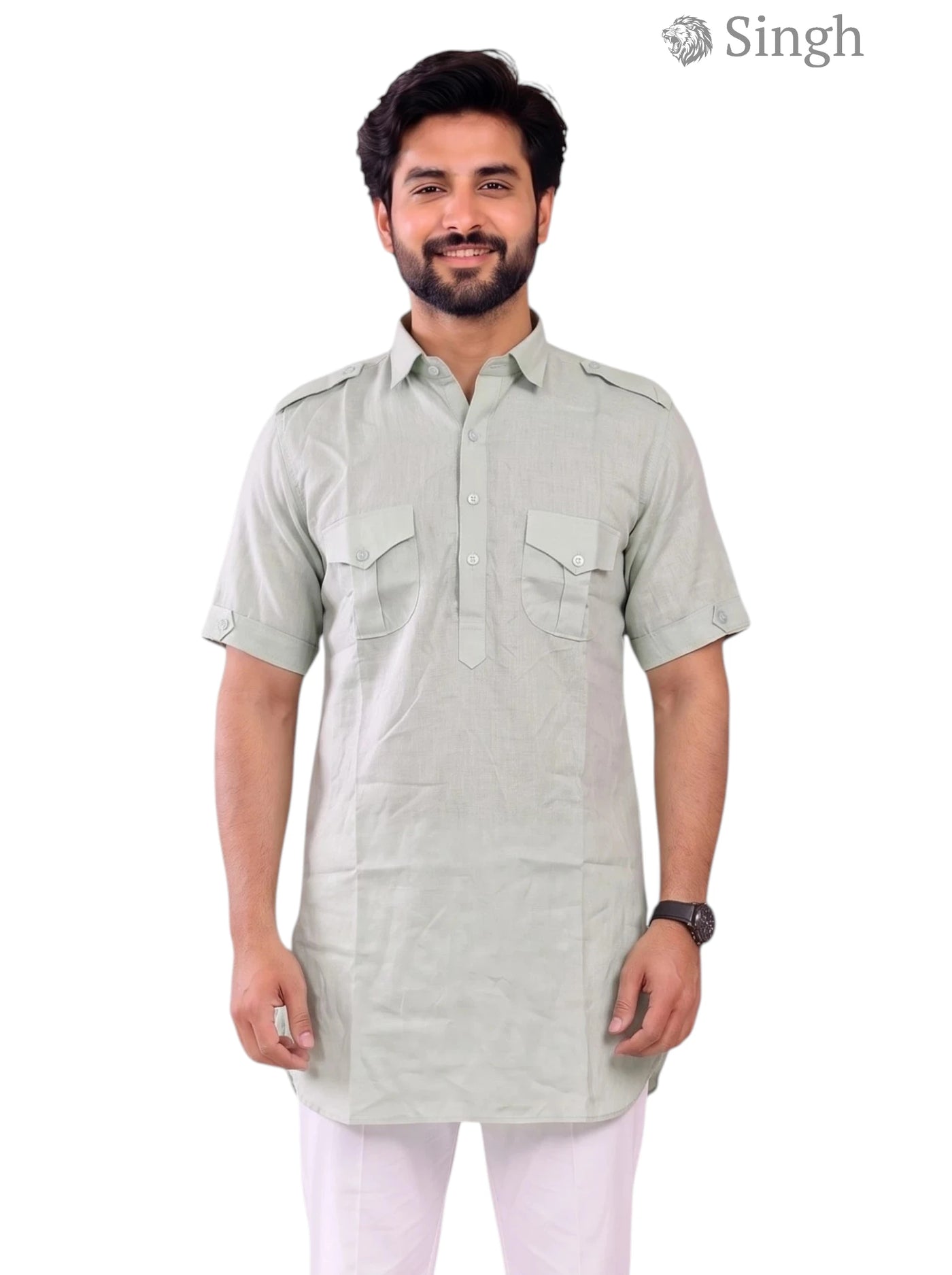 Singh JK HALF-10-101-3 Men's Kurta for Royal Occasions