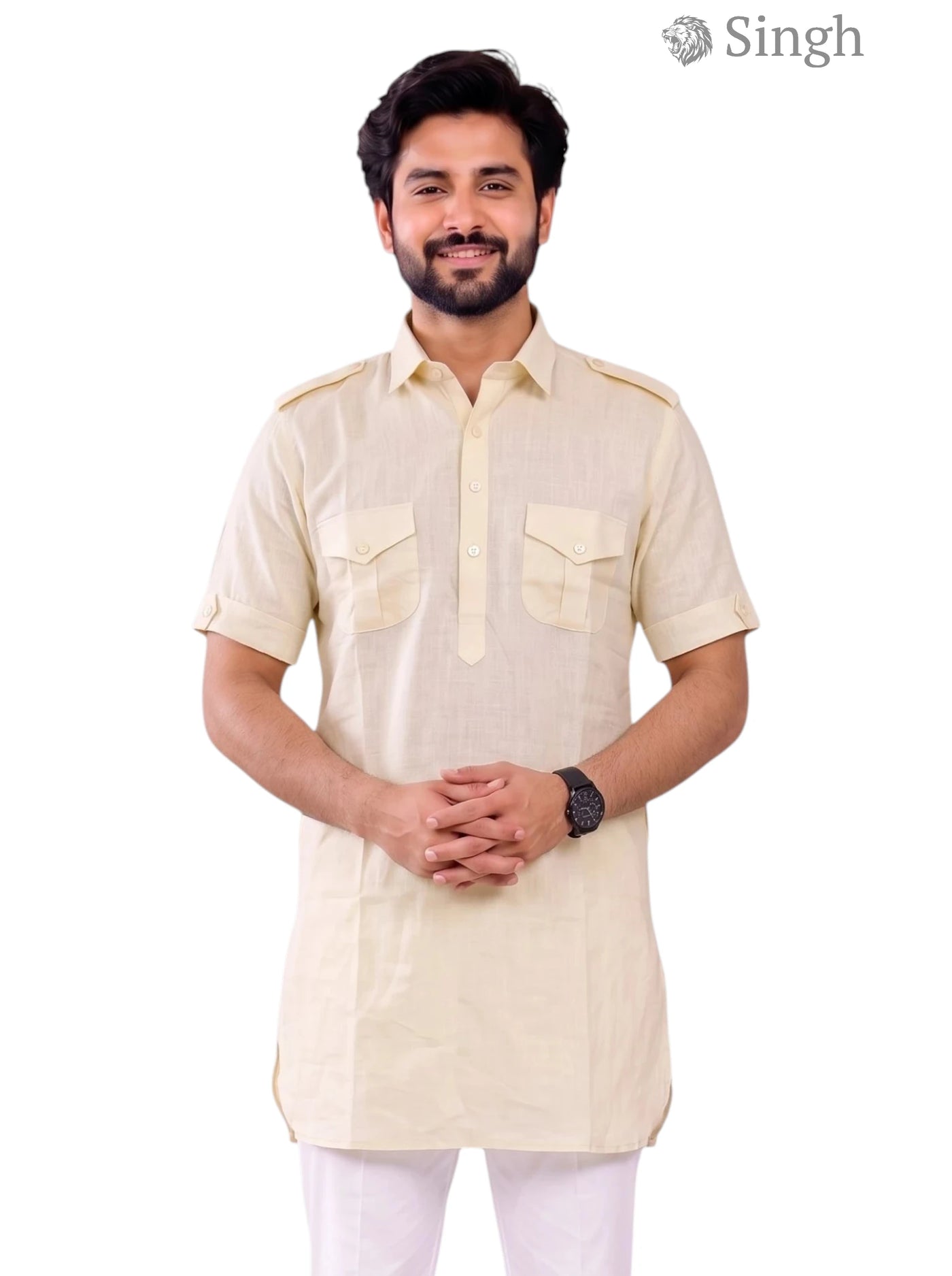 Singh JK HALF-10-101-3 Men's Kurta for Royal Occasions