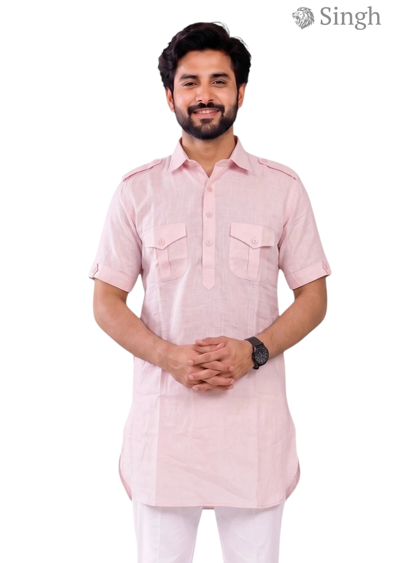 Singh JK HALF-10-101-3 Men's Kurta for Royal Occasions