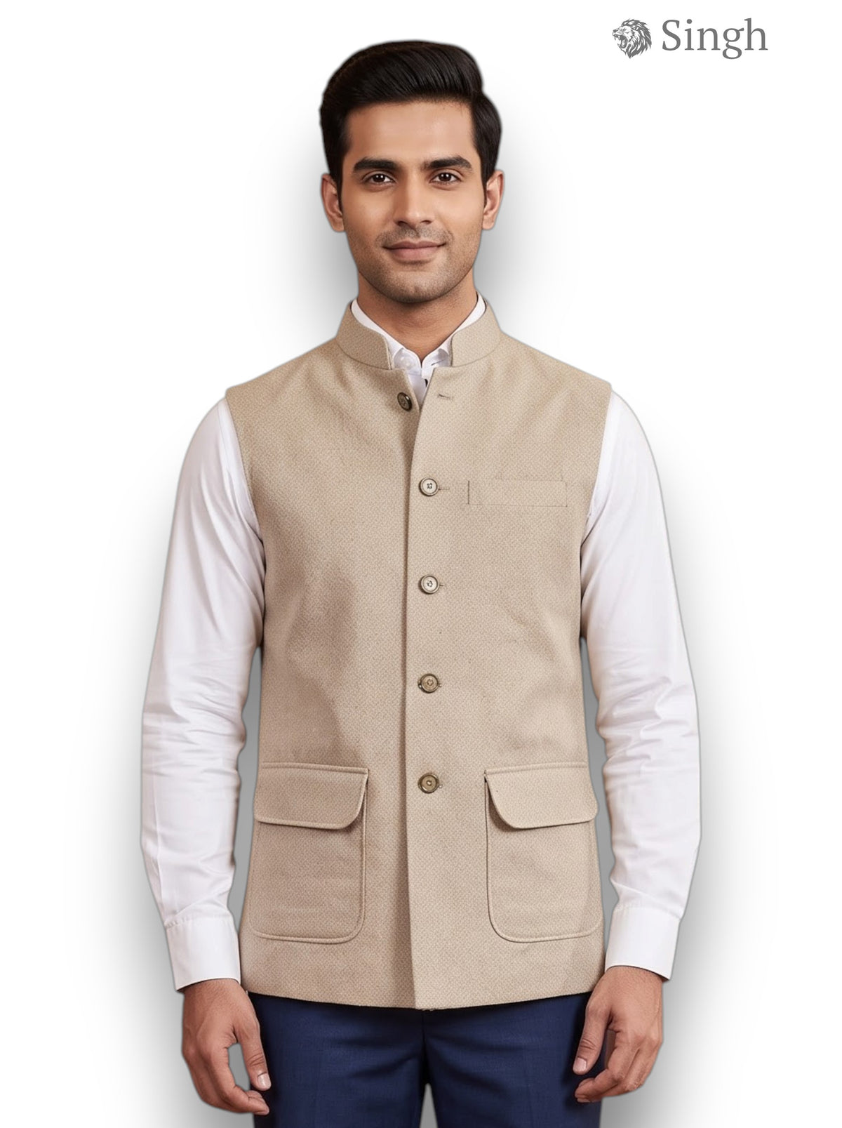 Singh Velvet Koti-20-5023-6: Luxury Wedding Vest
