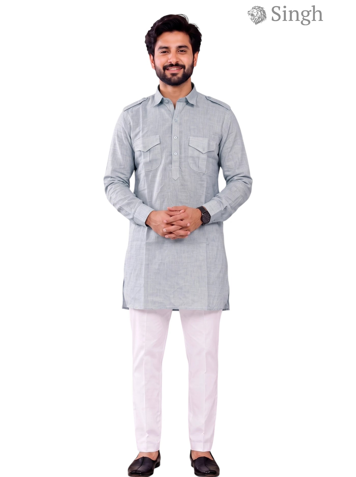 Singh JK FULL-10-102-3 Men's Kurta for Royal Occasions