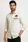 Rajput Logo Mans White Shirt