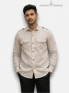 SINGH Hunting Linen 4P-13-5019 Shirt for Regal Elegance
